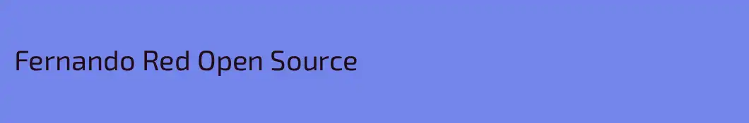 Fernando Red Open Source